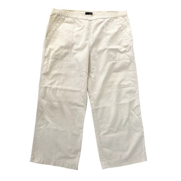 Cotton and Linen Beige Capris by J.Crew - Picture 1 of 8